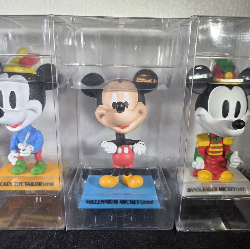 Mickey Mouse Bobblehead Collection Complete Set 2003 Upper Deck Disney Treasures
