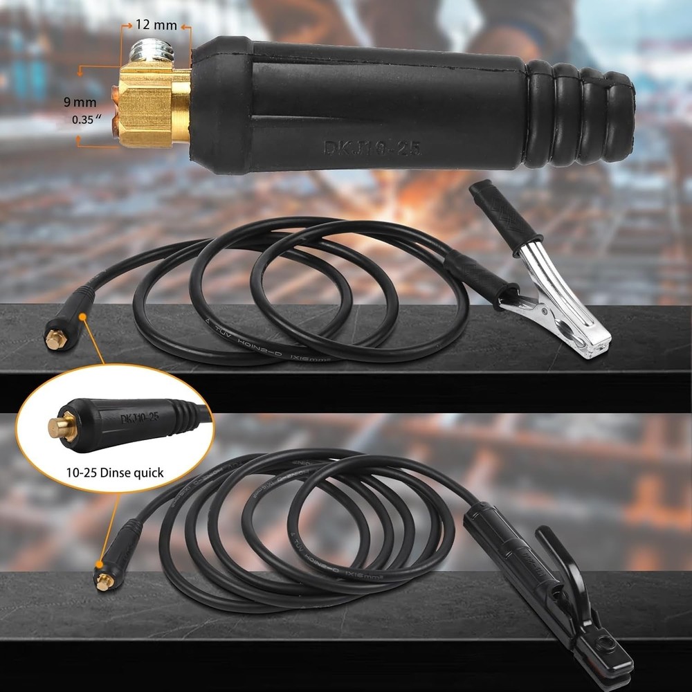 ARC Welder Machine Electrode Holder Welding Leads Welding Ground Clamp Welding E