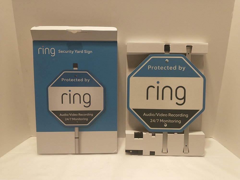 Ring Security Yard Sign Open Box Read Desc See Pics