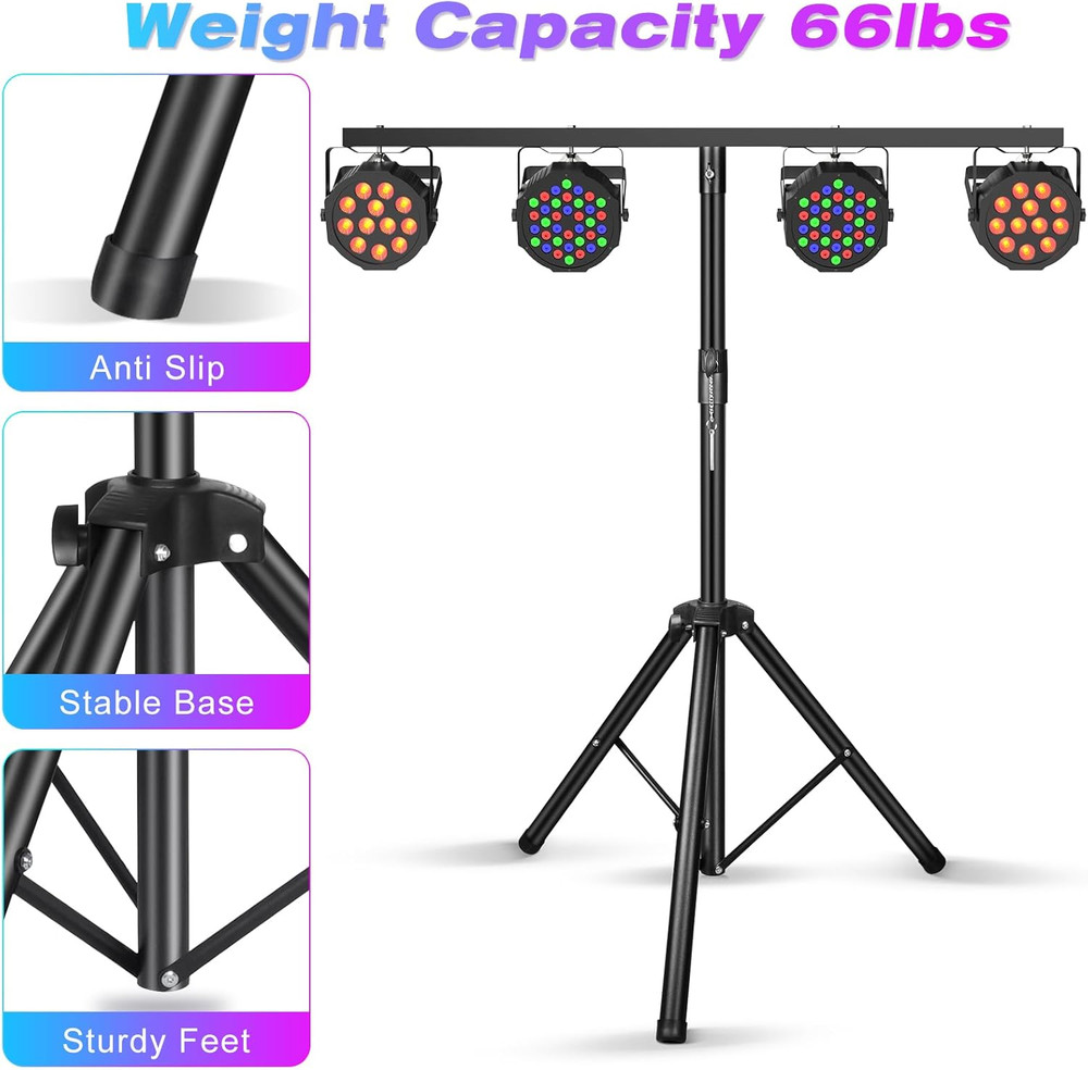Light Stand, DJ Light Stand for Par Lights, Protable Light Stand Tripod, Lightwe
