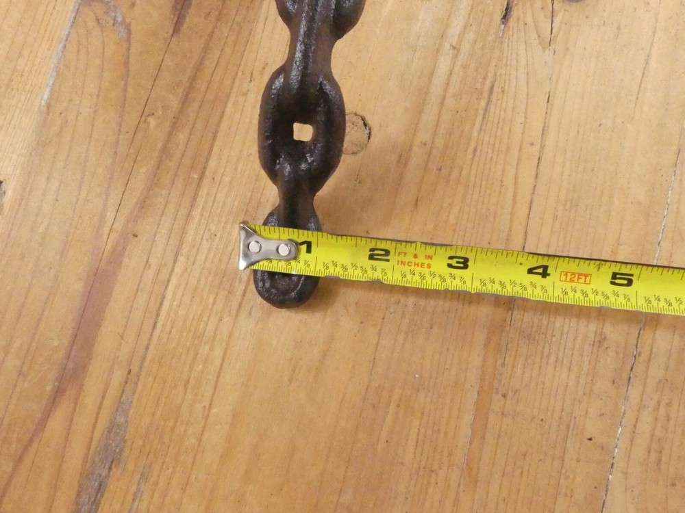 4 Large Cast Iron Antique style CHAIN Barn Handle, Gate Pull, Shed Door Handles