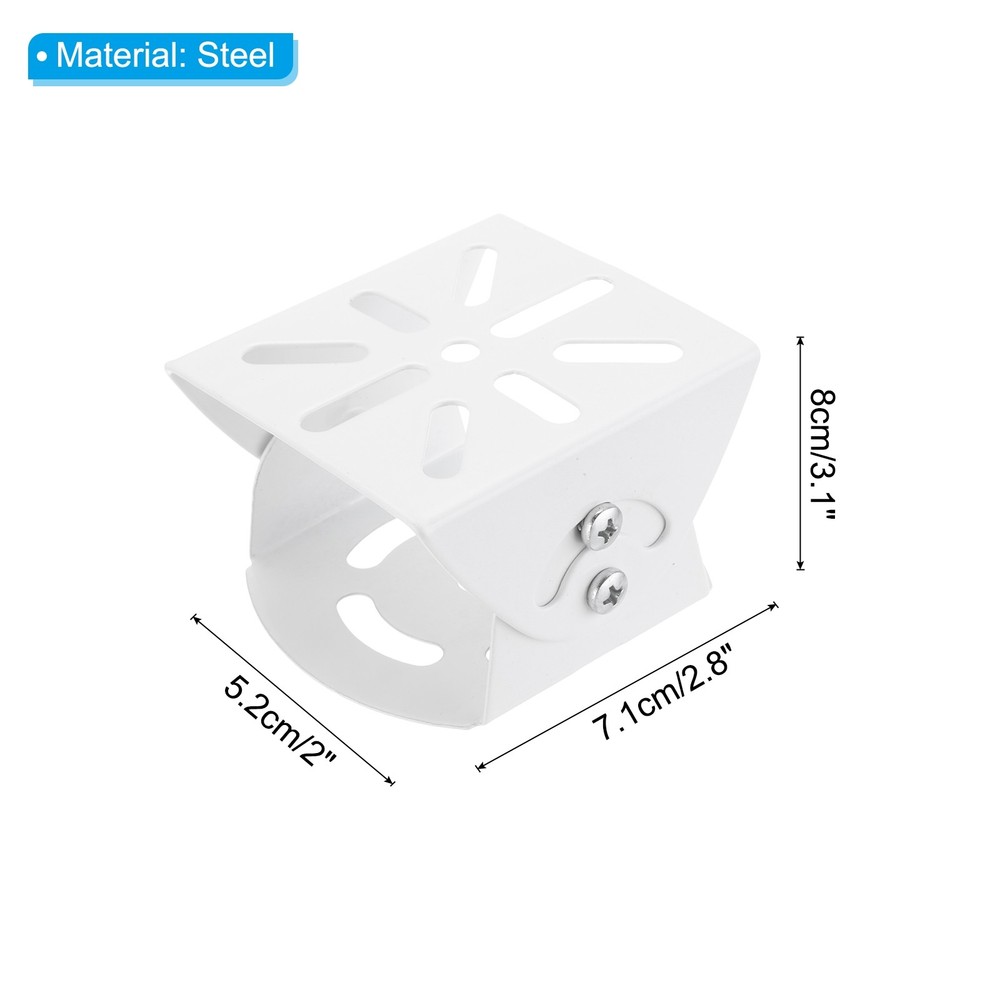 1PACK 2" Security Camera Joint Mounting CCTV IP Camera Installation White