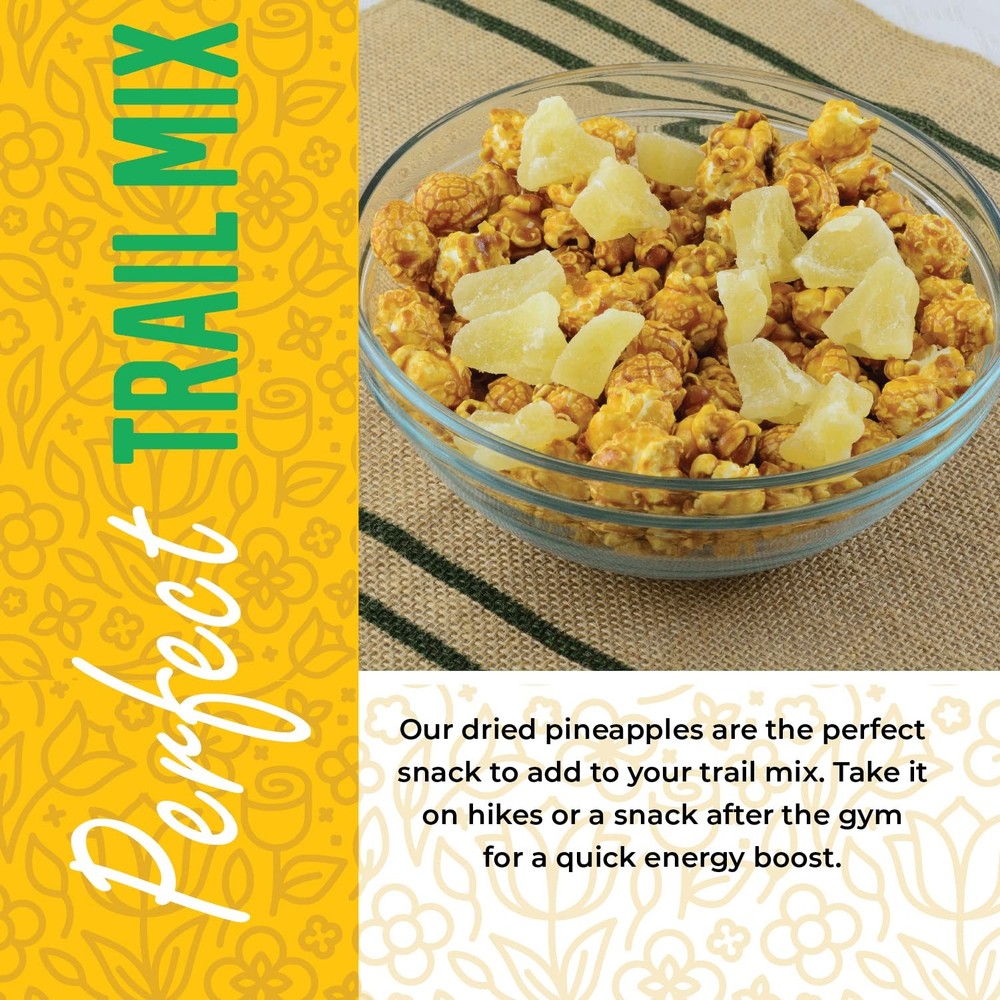 Dried Pineapple Chunks, 1 Pound. Dehydrated Pineapple Chunk, Dehydrated Pinea...