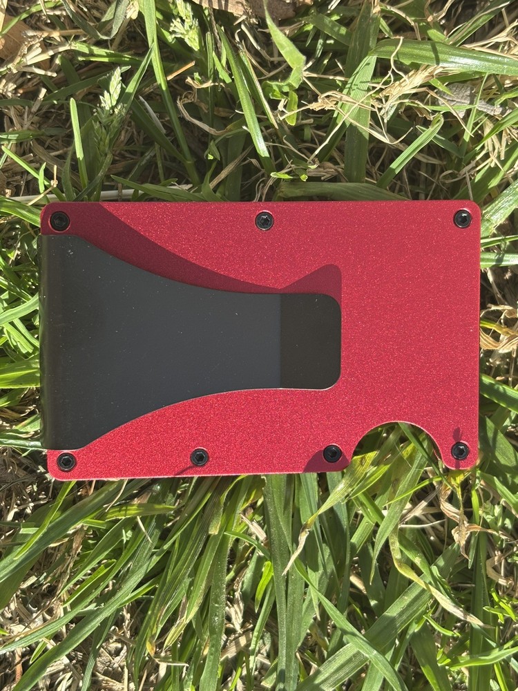CUSTOM Milwaukee Tool Thin Metal RFID Blocking Laser Engraved Slim Wallet