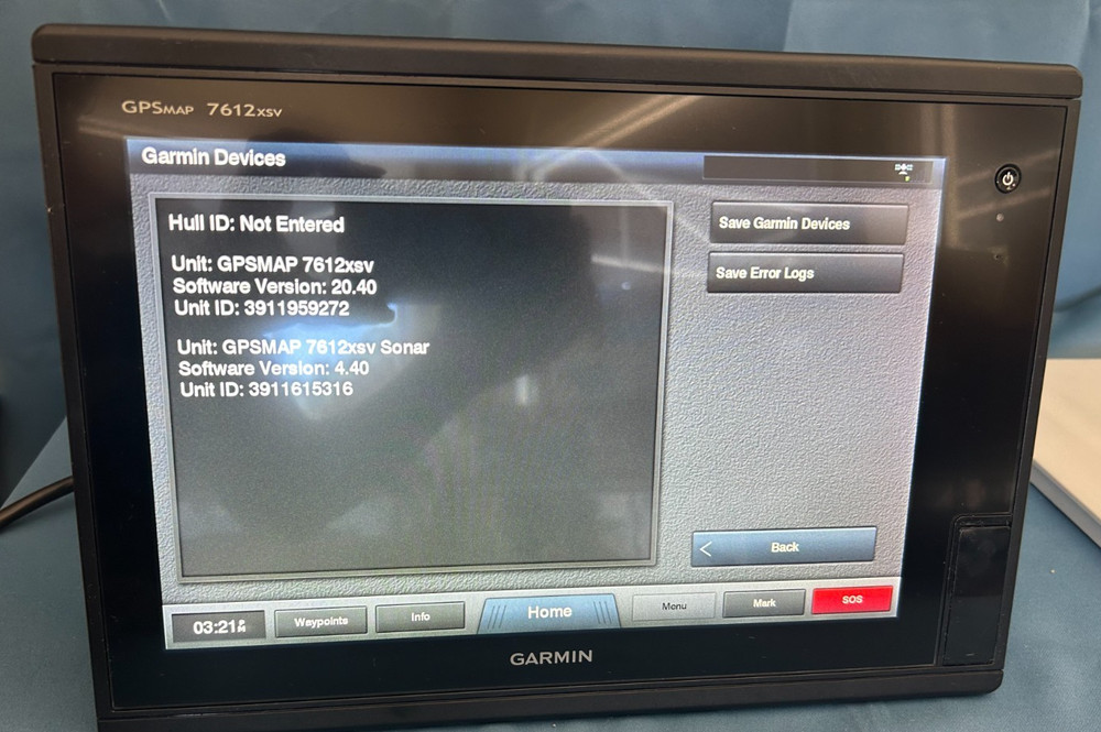 Garmin GPSMAP 7612XSV 12" plotter