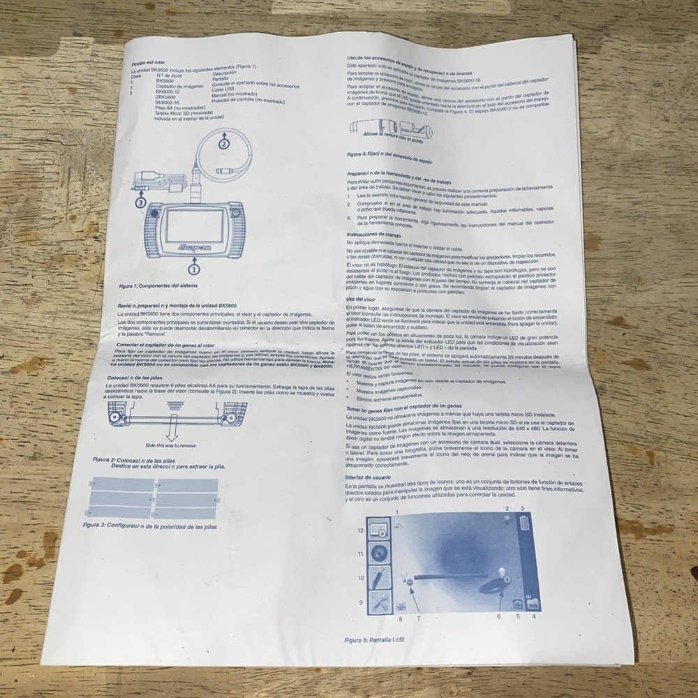 Snap-On BK5600 Digital Video Scope Camera
