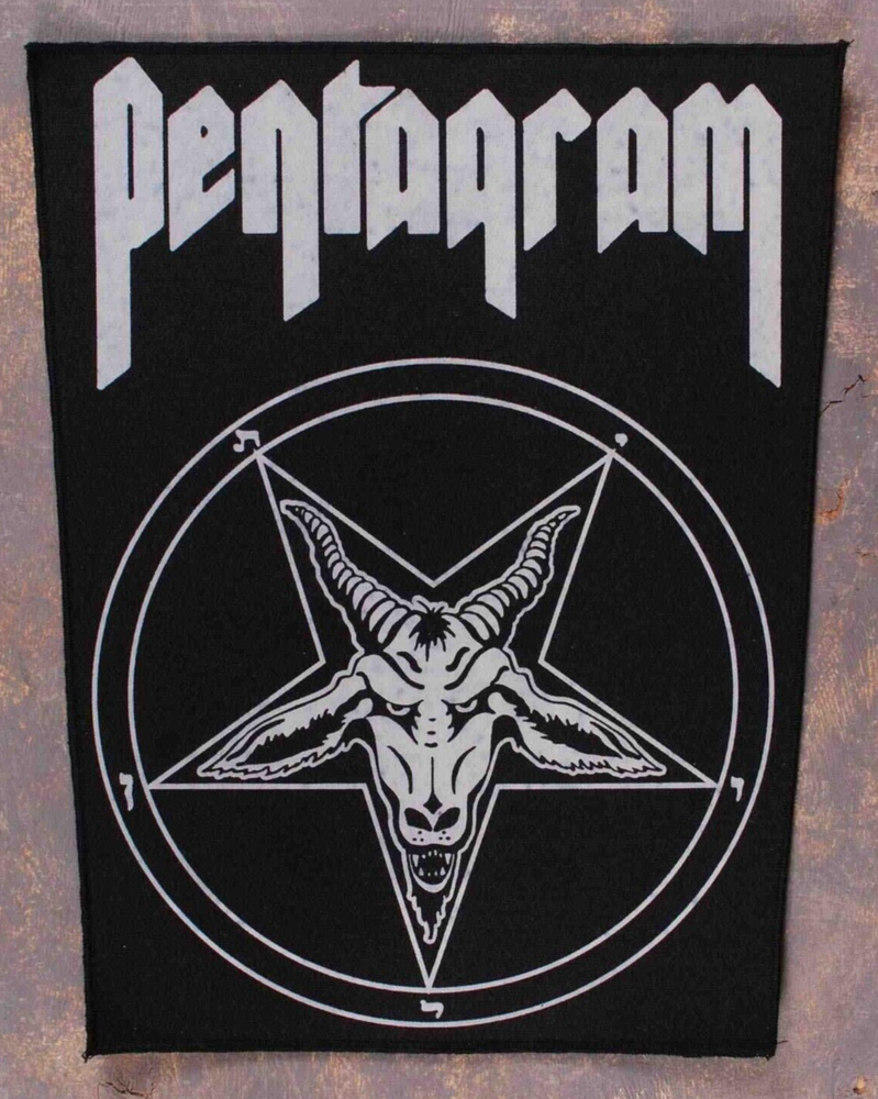 Pentagram Baphomet Back Patch | Sabbatical Goat Devil 666 Gothic Witchcraft Logo