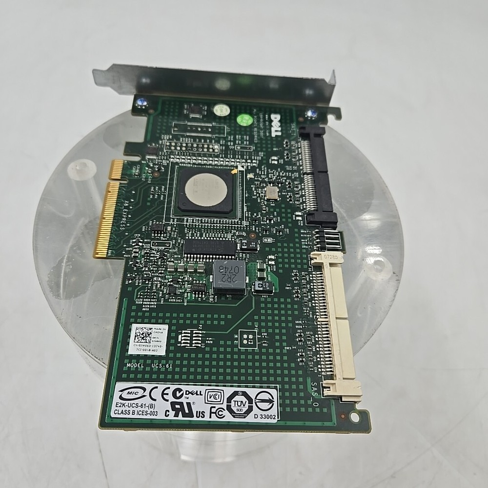 Dell PowerEdge T300 JW063 SAS 6/iR RAID Controller Adapter Card @MB187