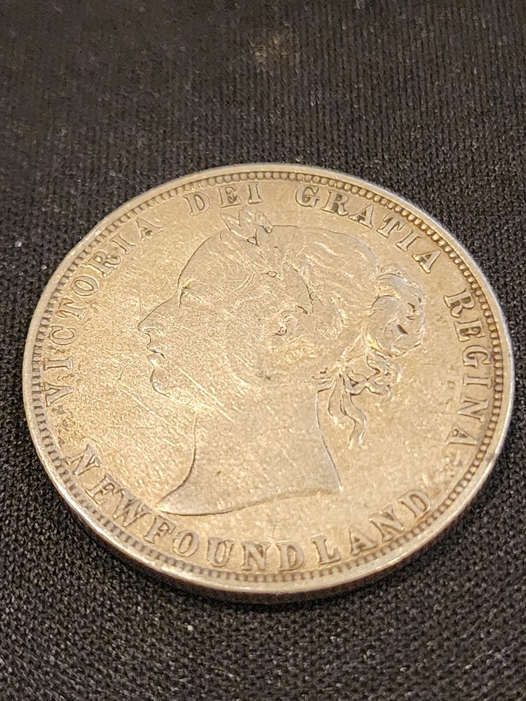 1894 Newfoundland 50 Cents Silver Coin