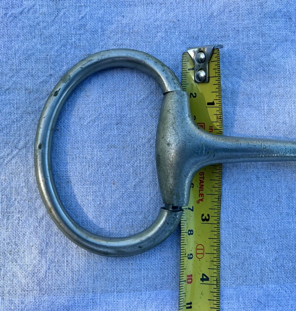 Used Brass Eggbutt Snaffle Bit