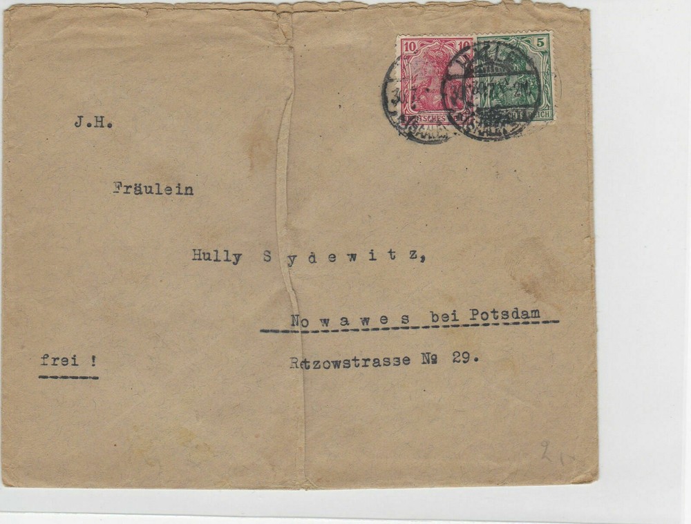 German Postal History Stamps Cover Ref: R4679