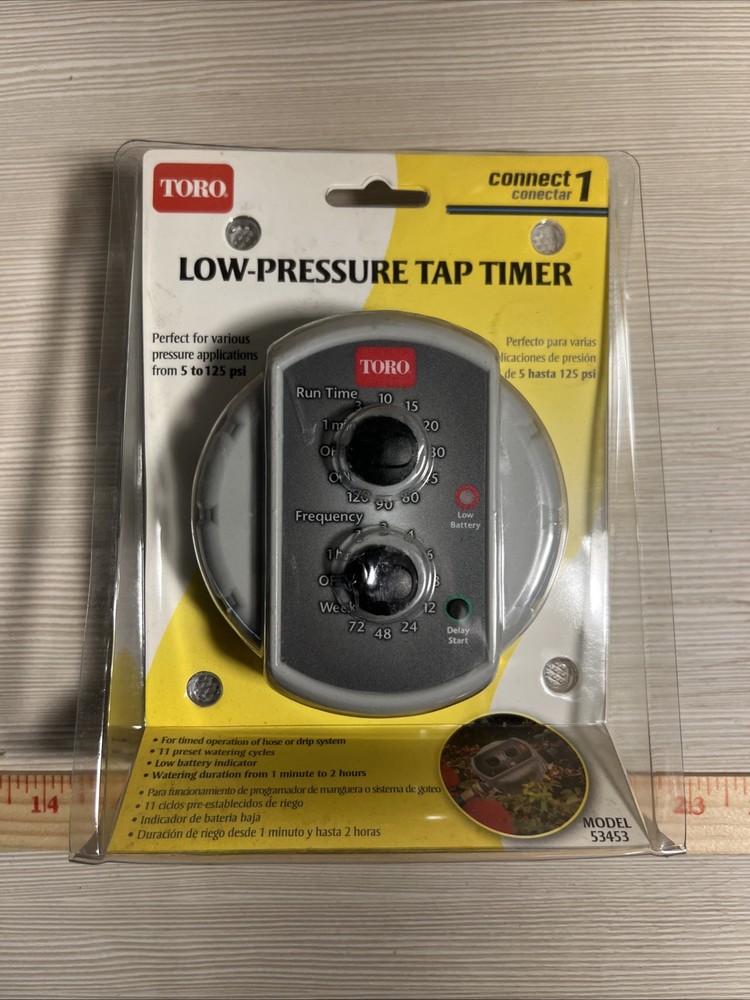 Toro 53453 Low-Pressure Tap Timer, Light Grey