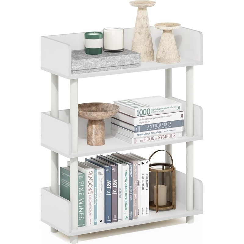 3-Tier Display Rack Storage Shelf Toolless Lightweight Space Saving Organizer US