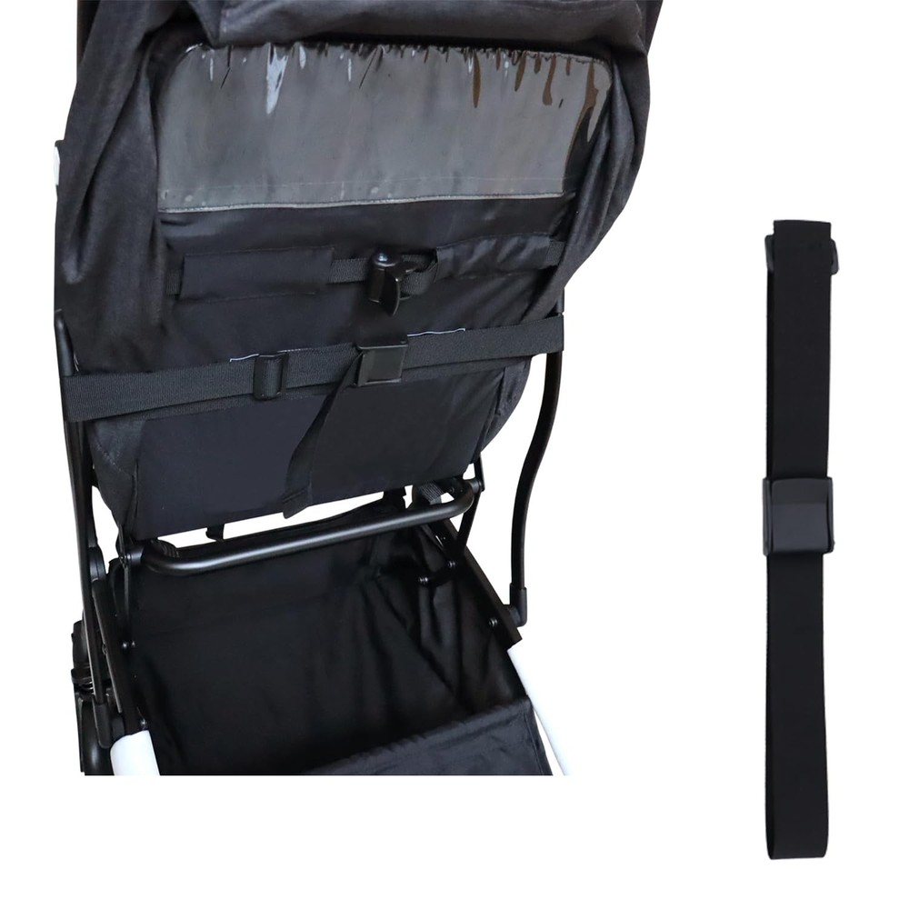 2 Pack Pram Sit Up Strap for Stroller Universal Me Straps black