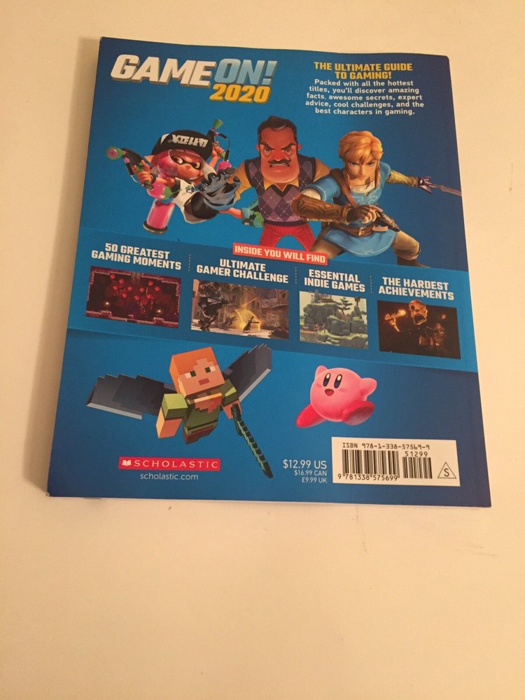 Game On! 2020 Gamers Paperback Book Scholastic