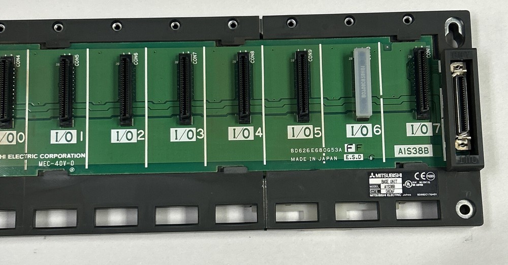 MITSUBISHI,A1S-38B,8 SLOT RACK BASE UNIT