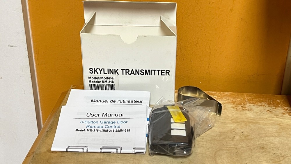 MM-318 Skylink Transmitter 3 Button Remote Control for Garage Door Opener