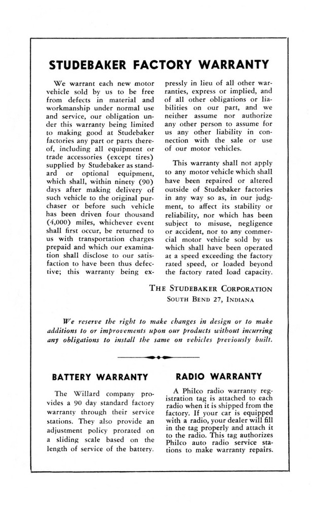 1948 Studebaker Champion Owners Guide Cleaned Restored