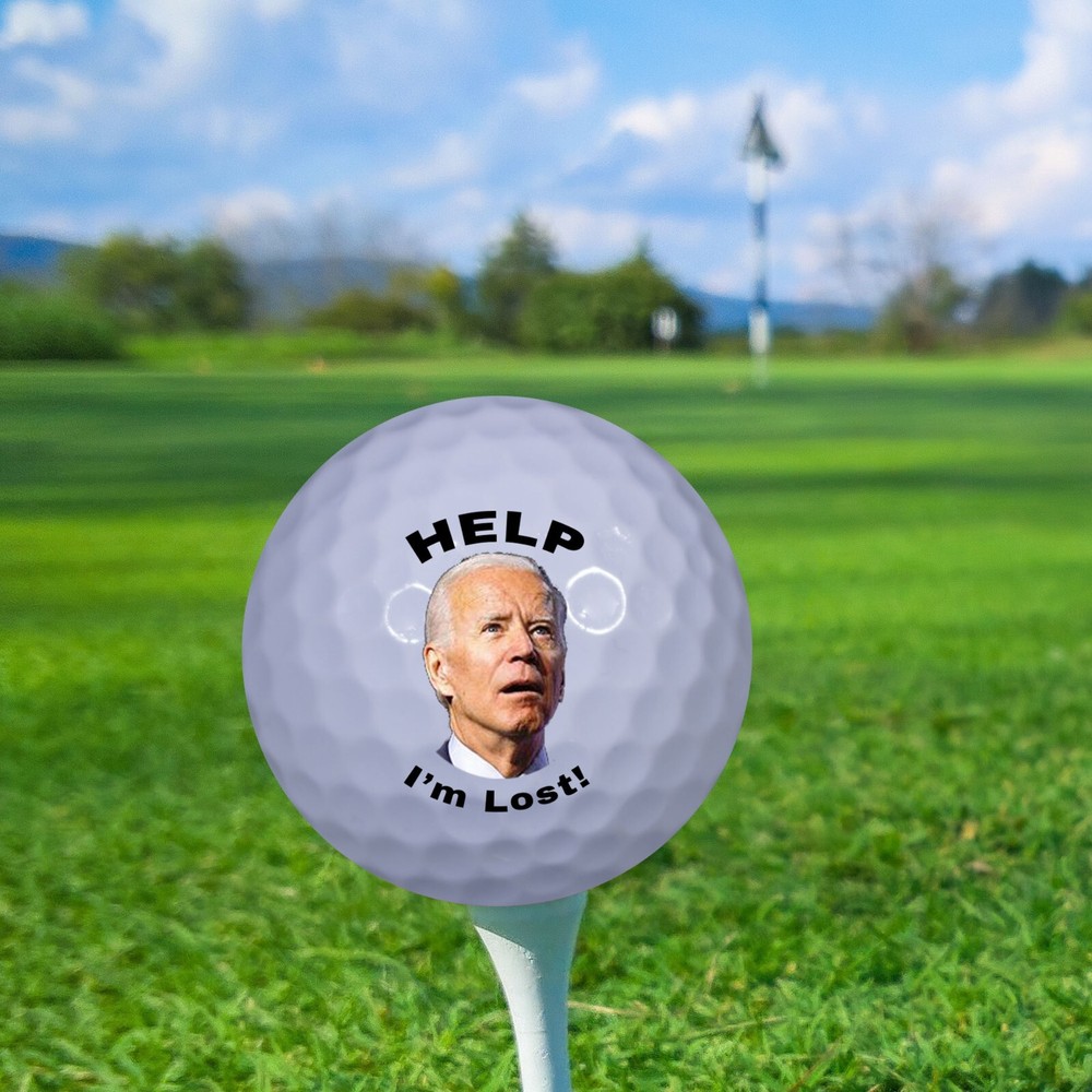 Help I'm Lost! Joe Biden Golf Balls 6 Pack - Great Gift Idea