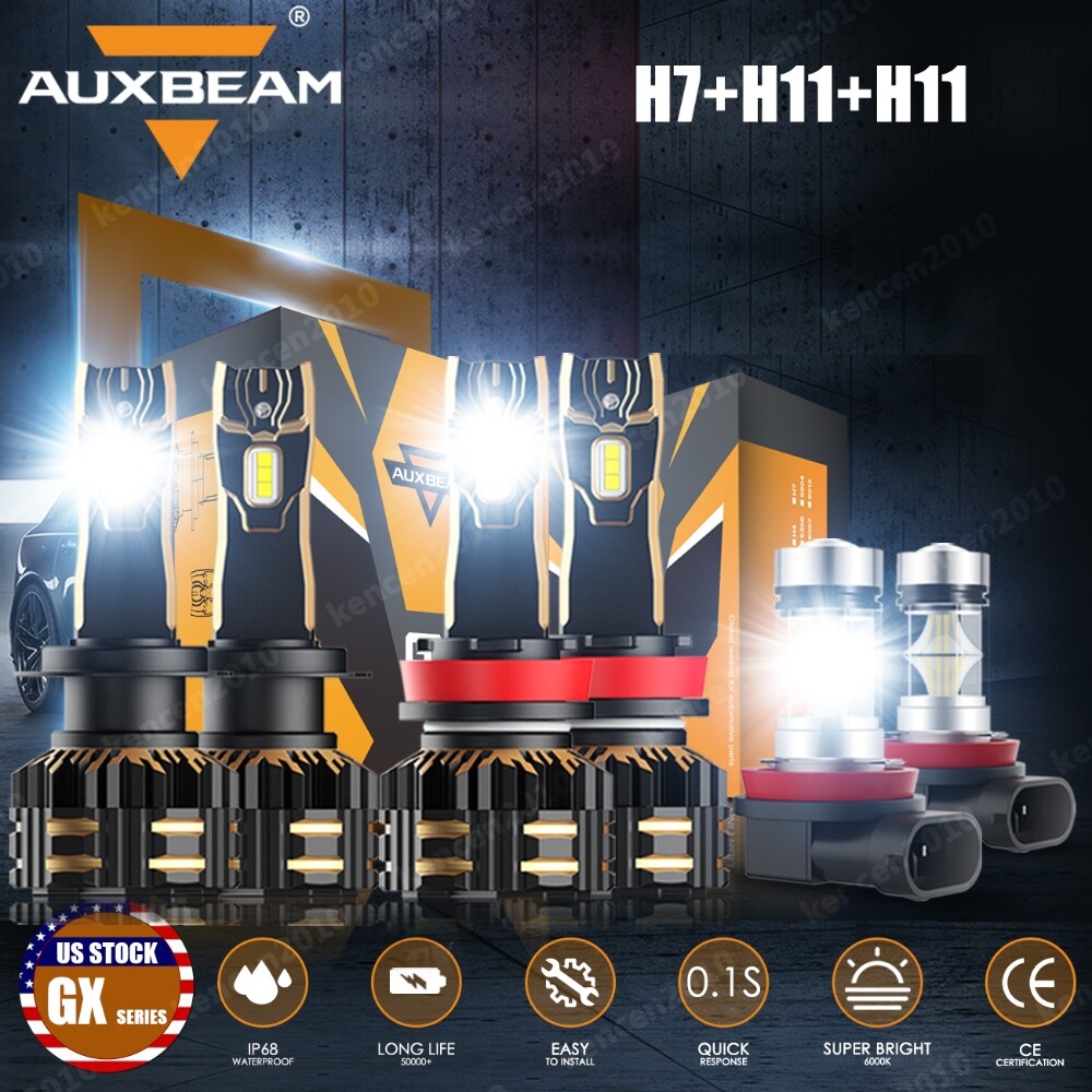 For Mercury Milan 2006-2009 CANBUS LED Headlight High/Low Beam/Fog Lights White