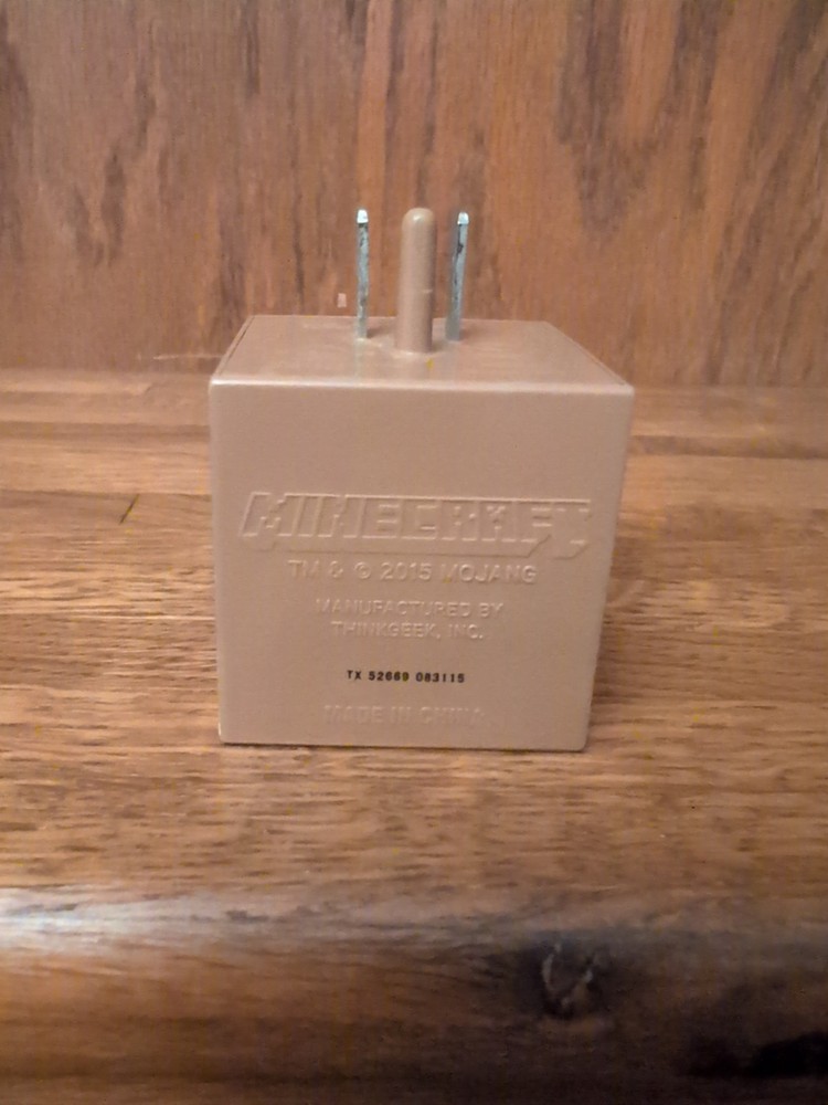 Minecraft Torch Night Light w/ Switch and 2 USB Charging Ports 5"