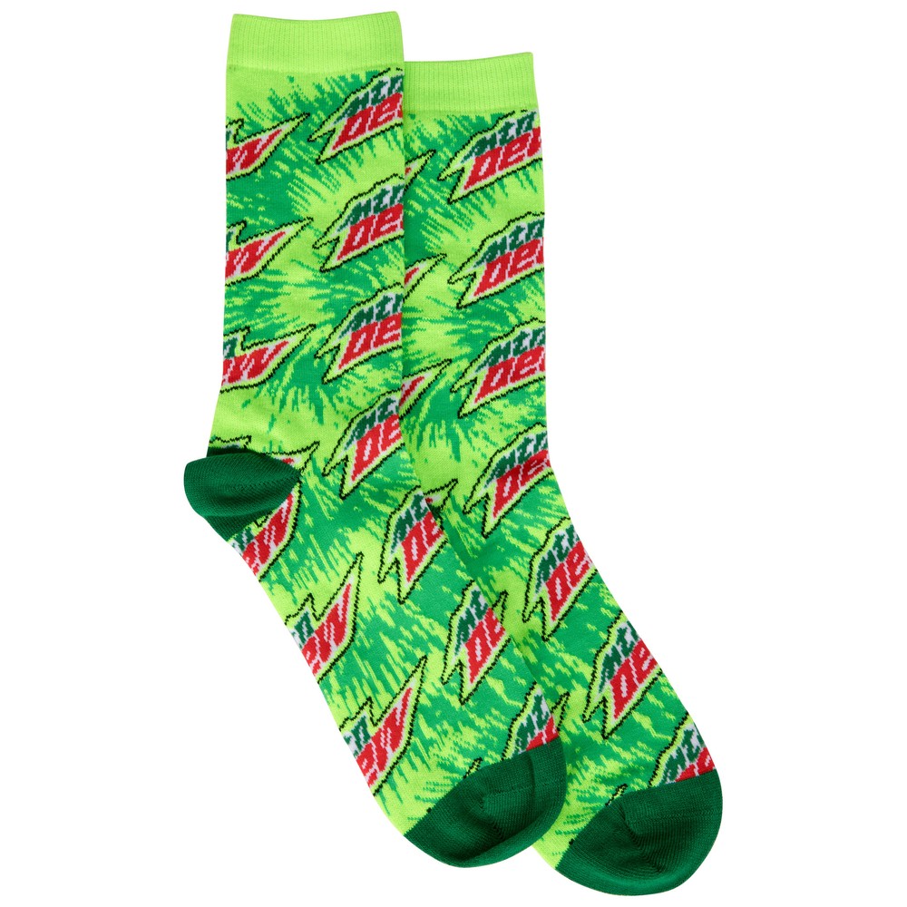 Mountain Dew Core Logo Crew Socks Green