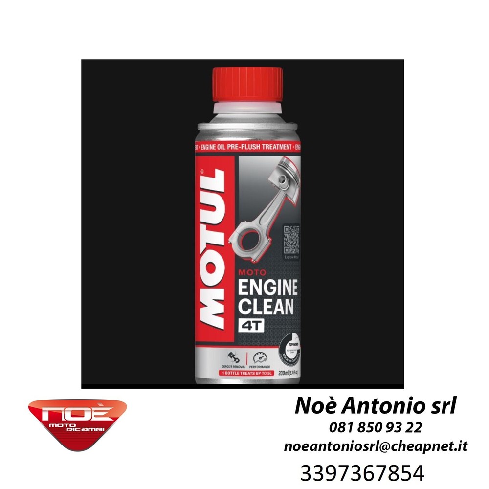MOTUL Engine Clean 4T 200ml Engine Cleaner Additive Before Oil Change