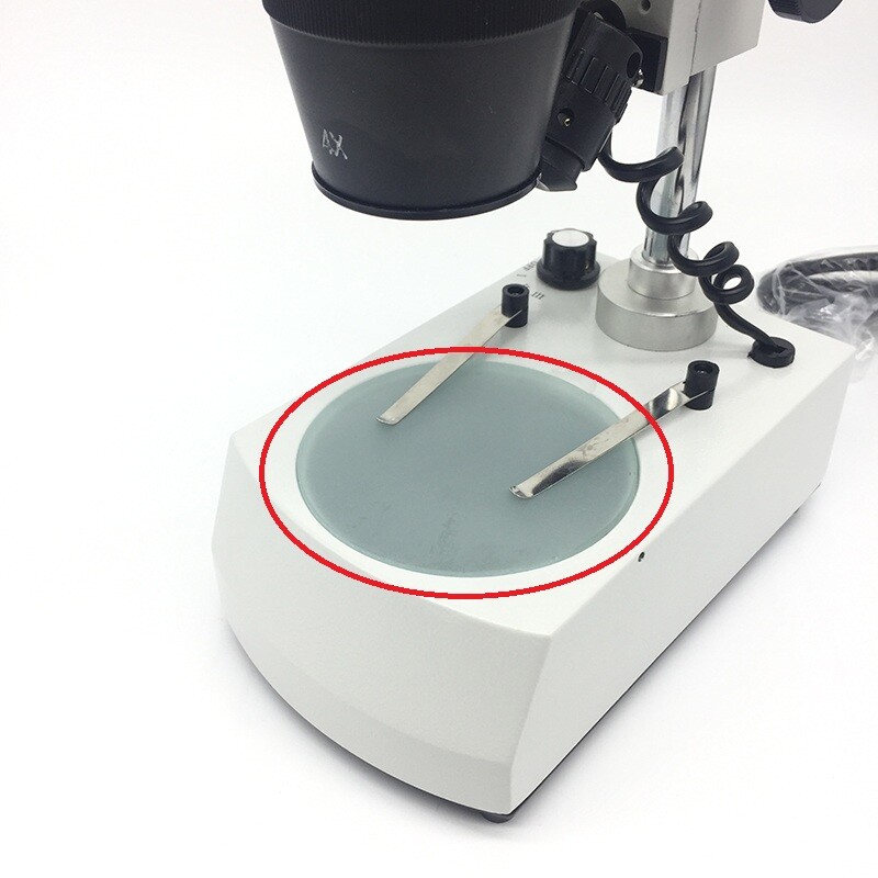 Stereo Microscope Working Stage Translucent Board Frosted Glass Round Plate