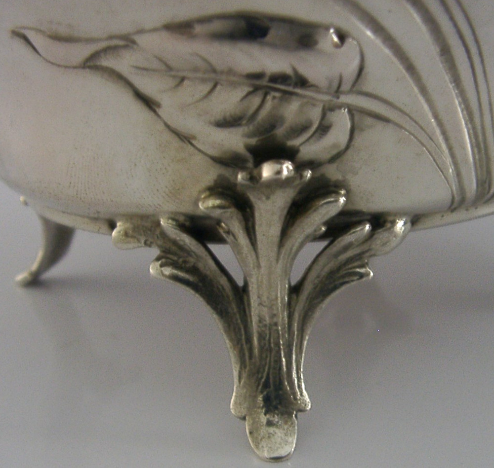 STUNNING LARGE 282g AUSTRIAN ART NOUVEAU 800 SOLID SILVER BOX