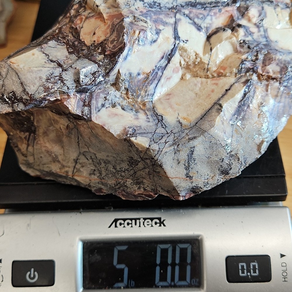Porcelain or Sci-Fi jasper rough, beautiful multi color and pattern 5LBS 0.0OZ.