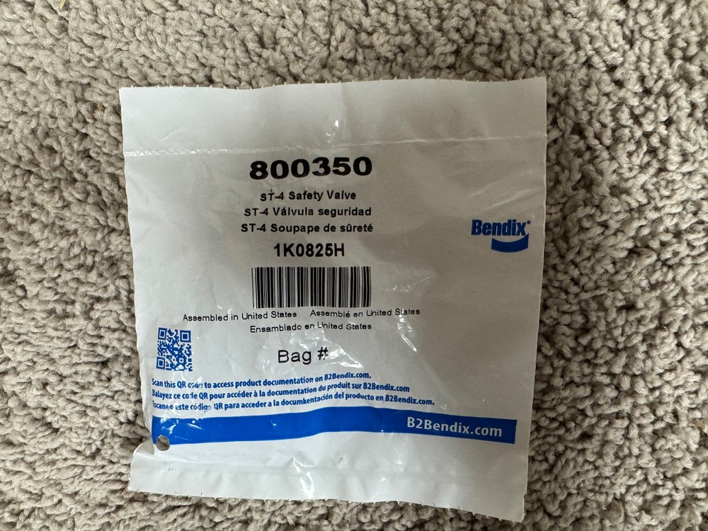 Bendix ST-4 Safety Valve - 800350