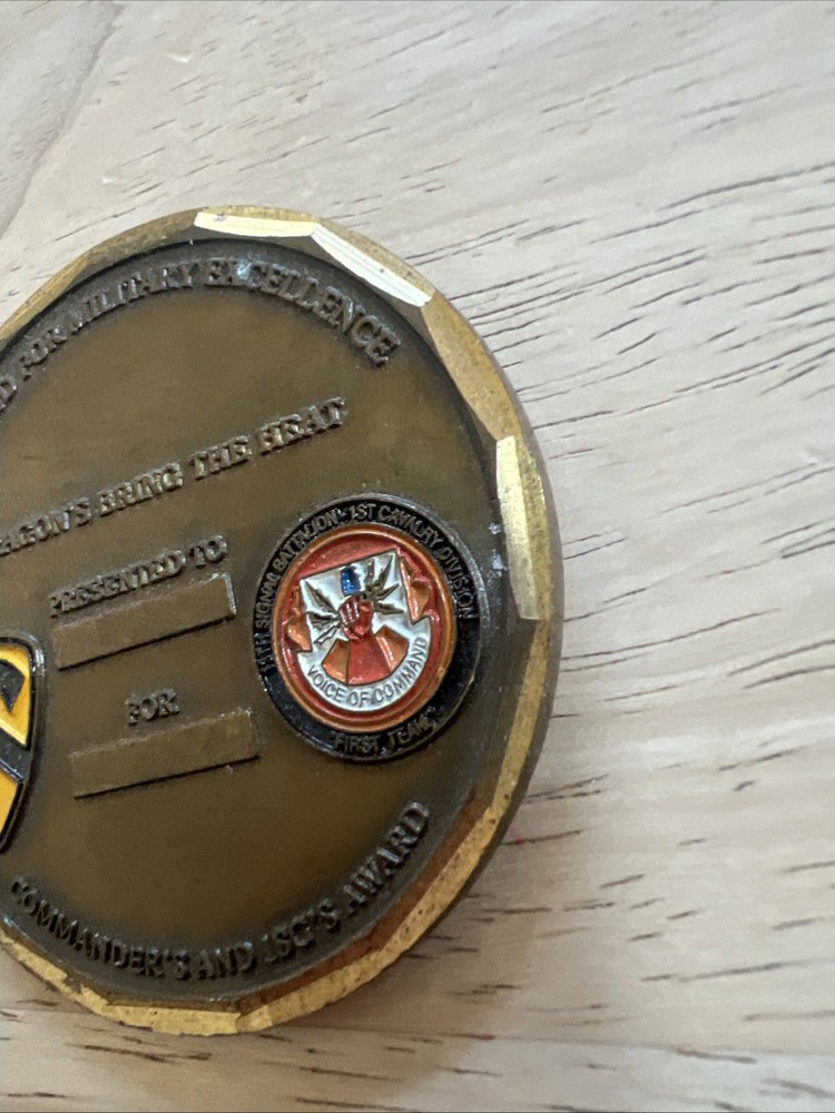 Delta Dragons Challenge Coin Commander’s And ISG’s Award