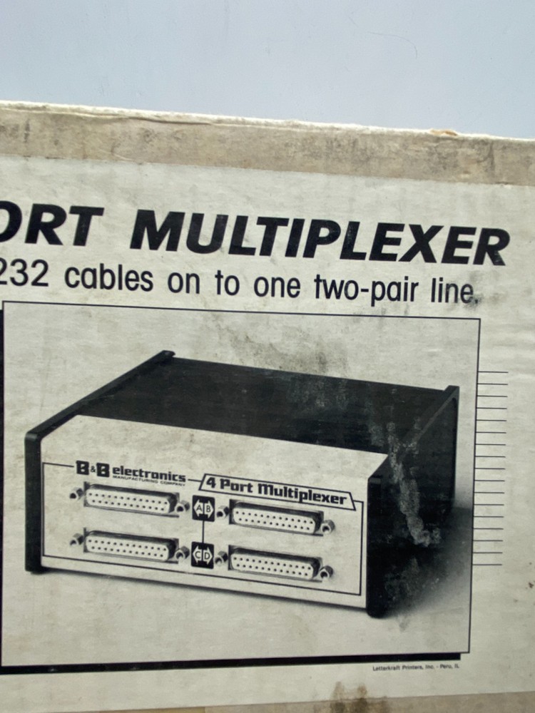 FOUR PORT MULTIPLEXER RS-232 MODEL 232FPM