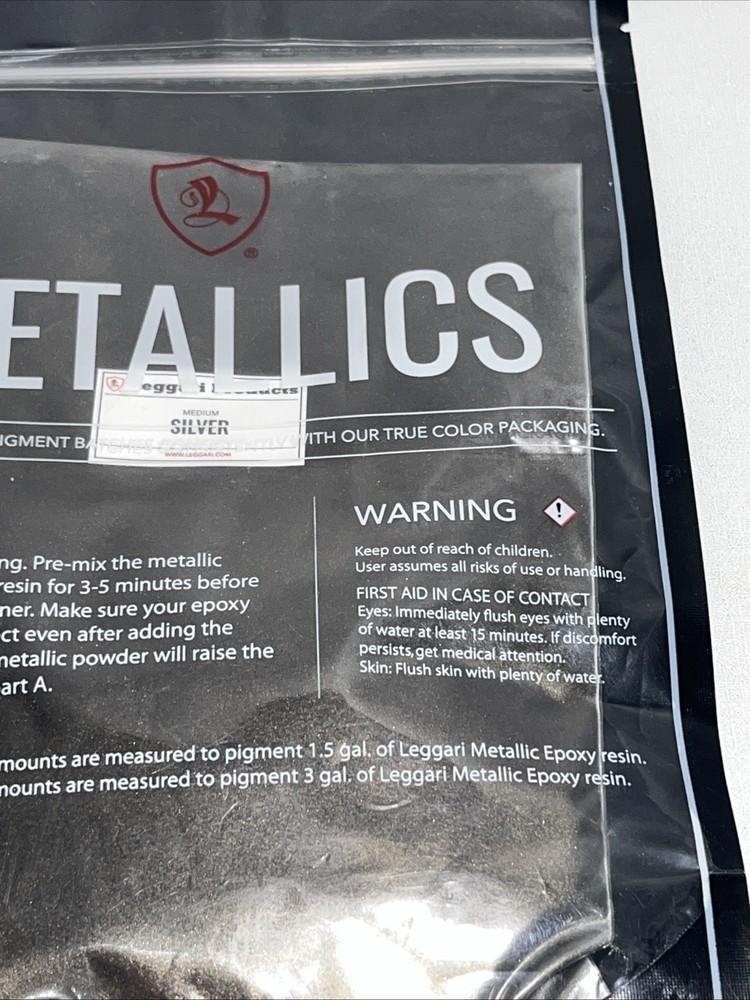 New Leggari Epoxy Metallics Medium Silver