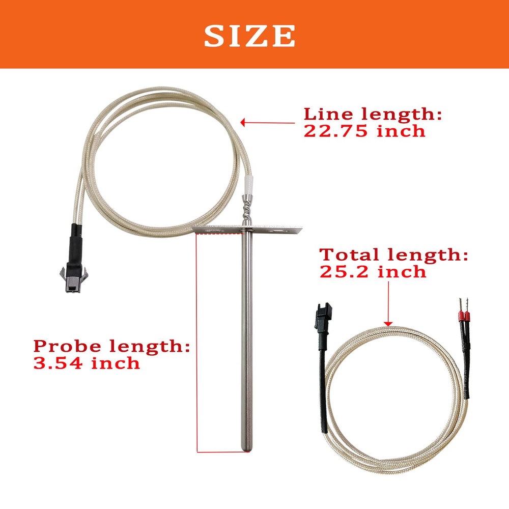 RTD Temperature Probe Sensor Replacement for Pit Boss 700 & 820 Series Smokers