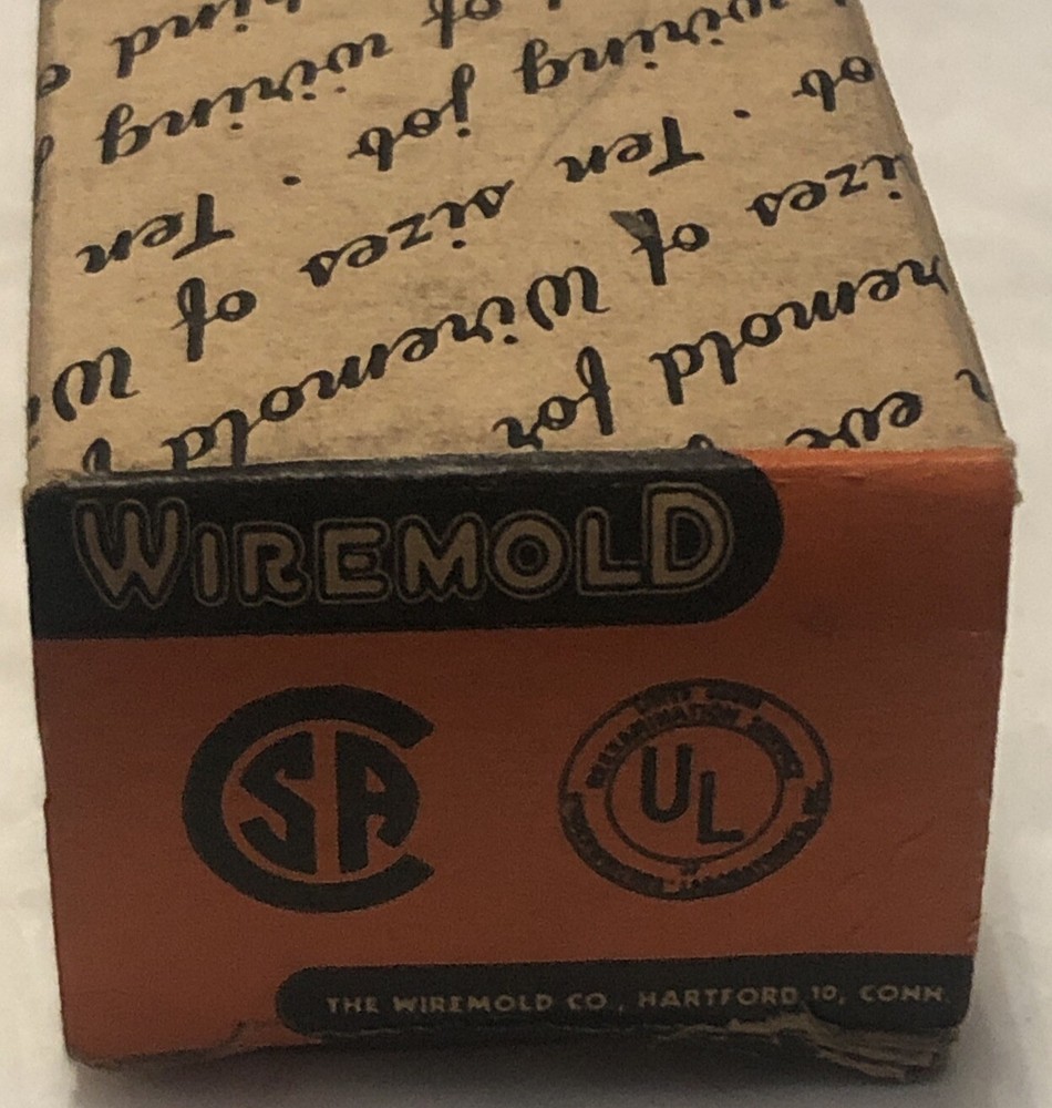 VINTAGE UNUSED WIREMOLD BAKELITE ELECTRICAL RECEPTACLE SOCKET 2127P