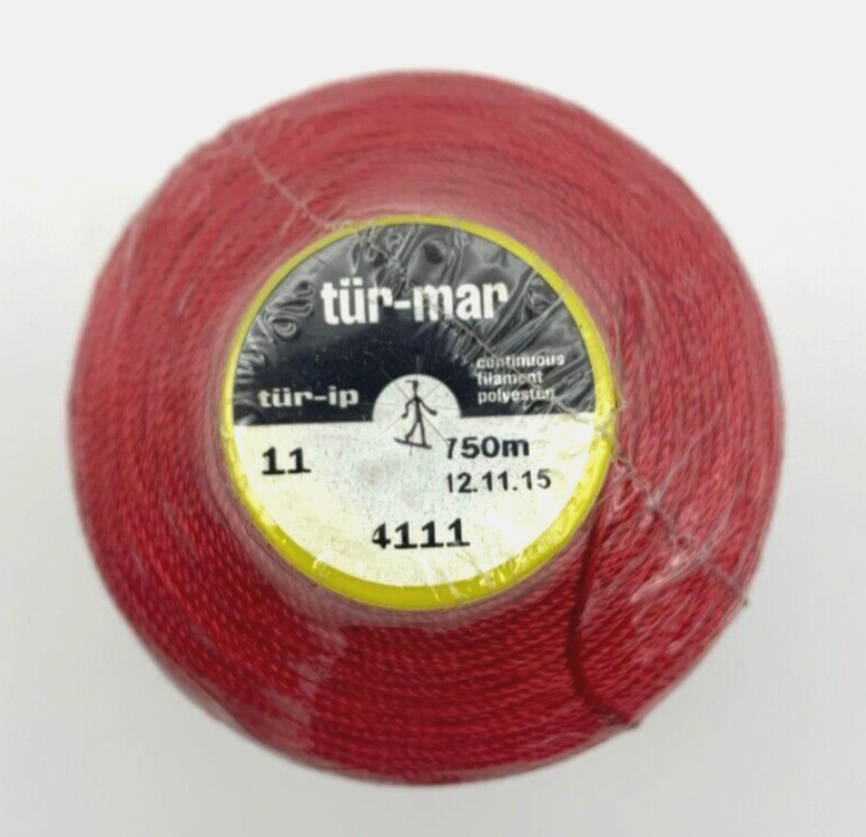 (750m) Tur-Mar Polyester Red Thread, TEX 250, Ticket 11