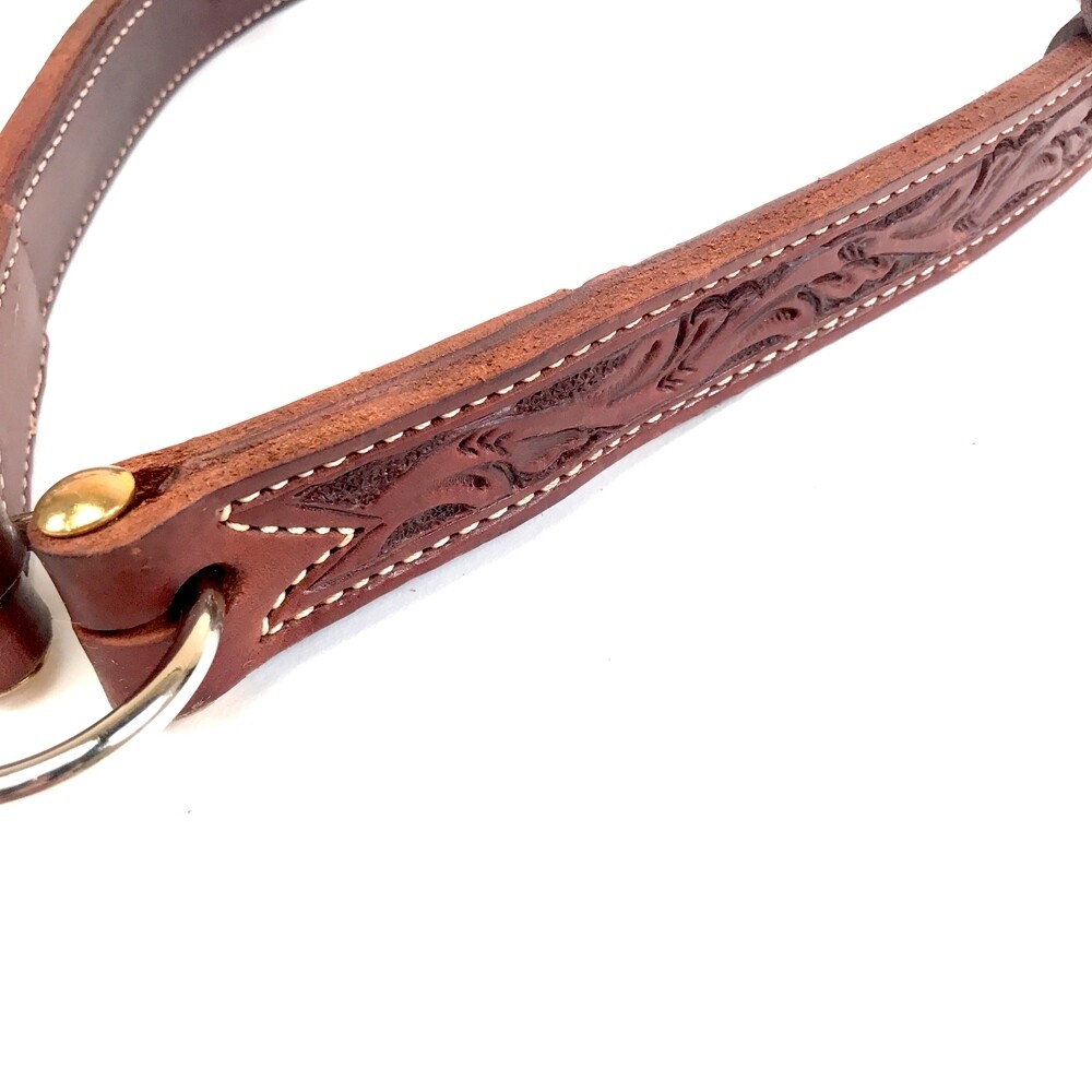 Elite Leather Noseband, Floral Tooling