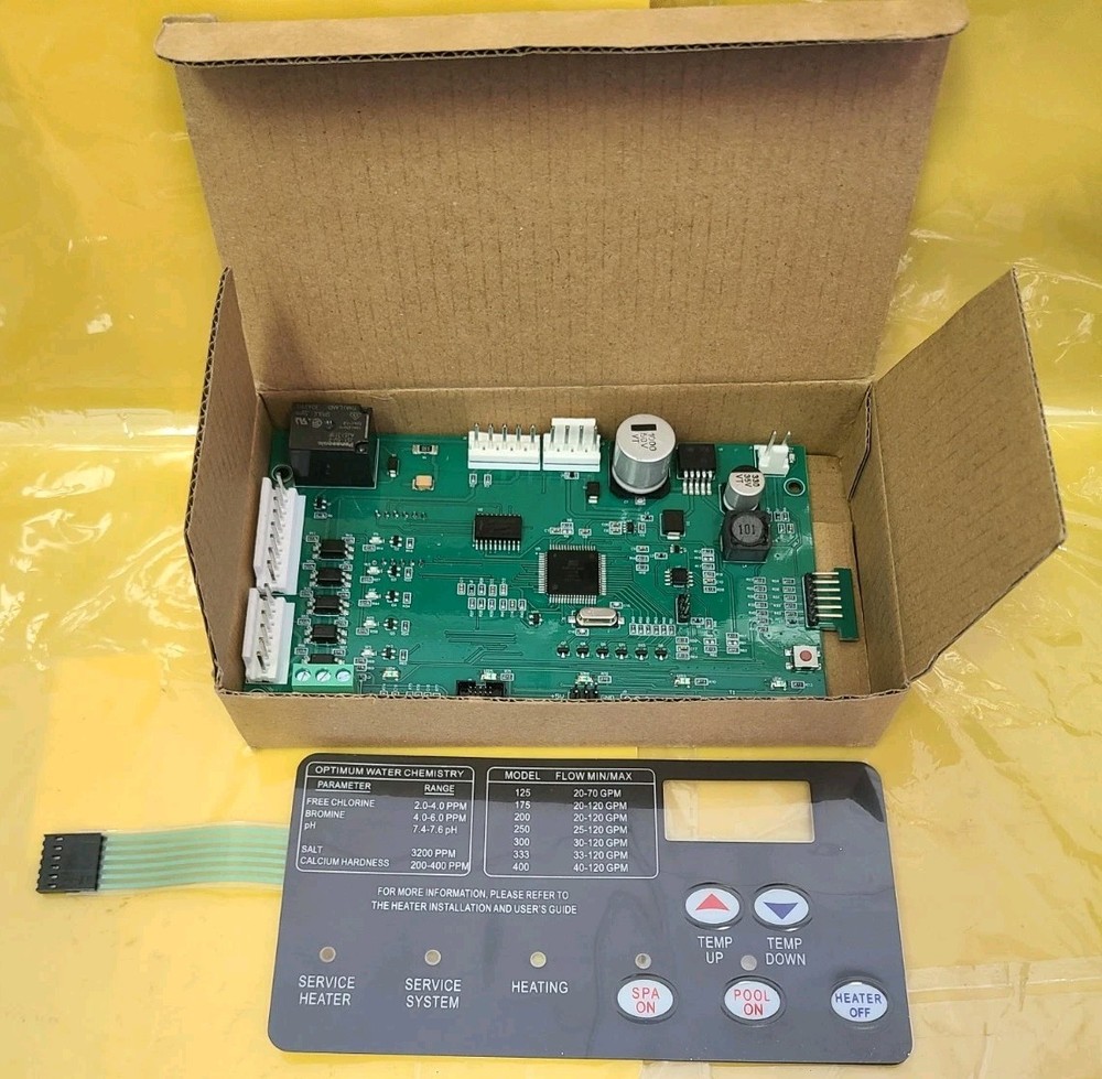 Upgraded 42002-0007S Pool Heater Control Board Kit,472610Z Switch Membrane Pa...