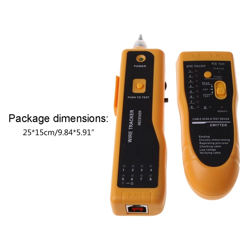 Telephone Wire Tracker Tracer Diagnose Tone Tool Networks Cable Tester