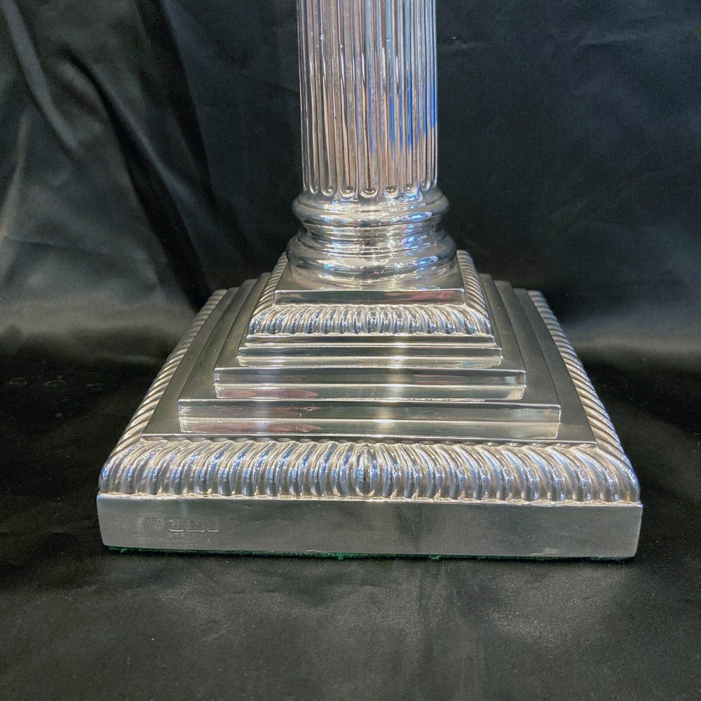 sterling silver Corinthian column By Hanksworth &Eyre