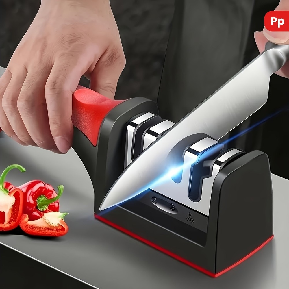 2X4 Stage Kitchen Knife Sharpener Professional Ceramic Diamond Steel Sharpening