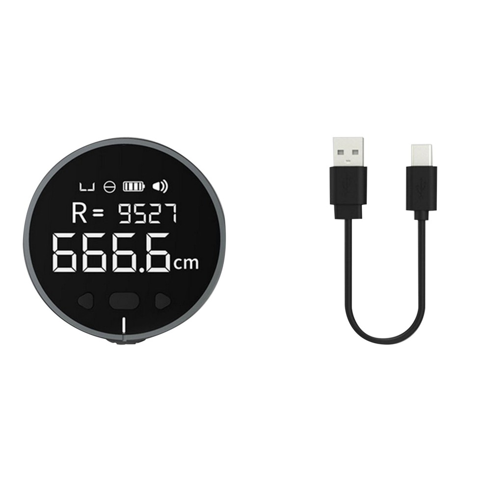 Electronic Tape Measure LCD Display Digital Ruler Tool Type-C Rechargeable