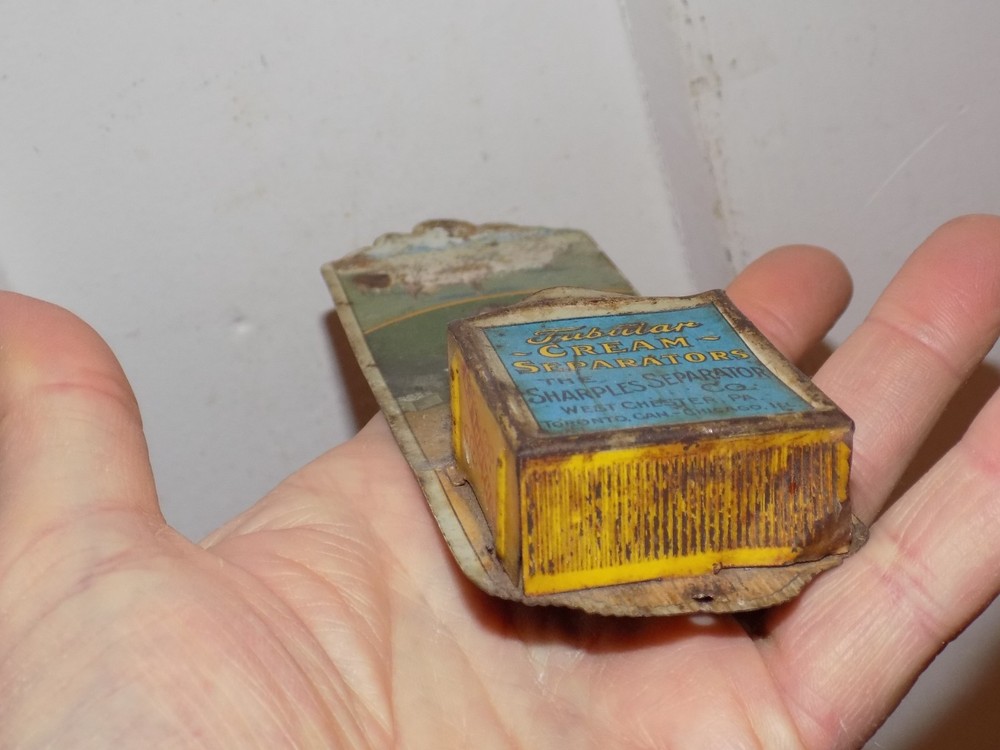 Vintage The Sharples Separator Tin Match Safe