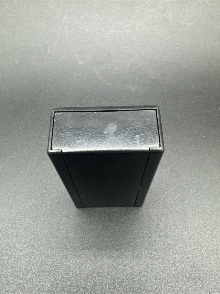 Vintage Black Plastic Lacquered Match Box