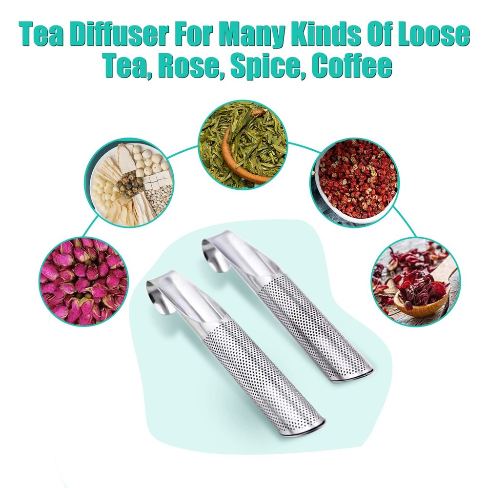 3 Pcs Tea Infuser and 1 Brush, tea diffusers for loose teaTea Infuser for Loo...