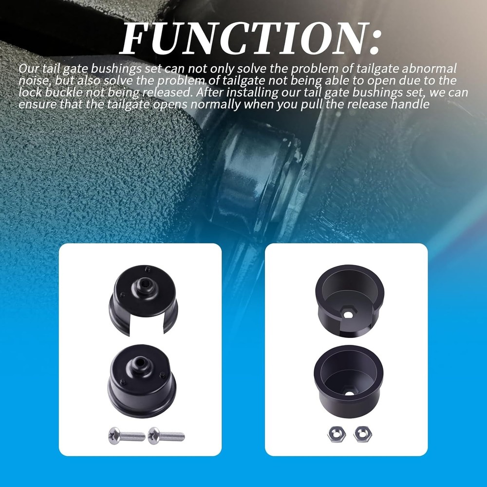 2Pcs Tailgate Hinge Bushing Tail Gate Set For Toyota Tundra 2000-2006 Tailgate