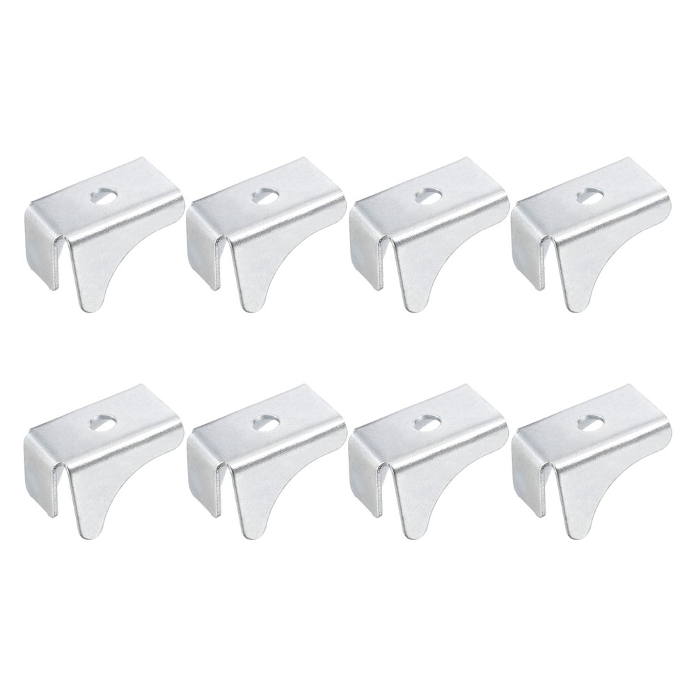8pcs for shelf clip, adjustable hook 13mm triangular shape, silver