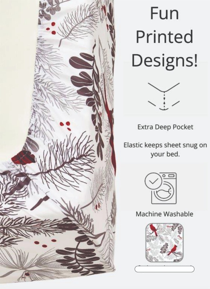 Ultra Soft Cardinals - 4-Piece Bed Sheet Set