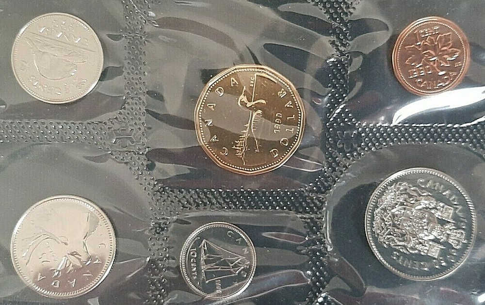 1990 Canada Uncirculated Proof Like Set - in envelop & COA